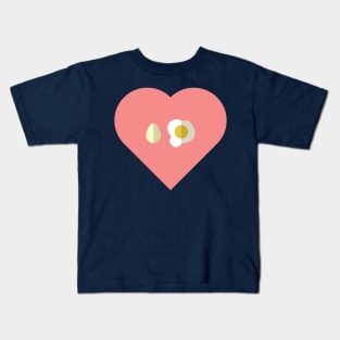 Eggs inside a pink heart Kids T-Shirt